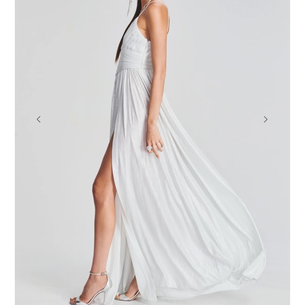 Retrofête Doss dress in white/silver - Picture 3 of 6